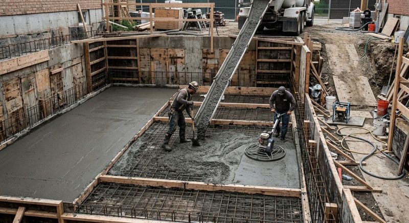 Basement Concrete Installation in Robertson County, TN