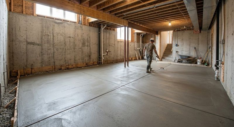 Basement Concrete Installation in Trousdale County, TN