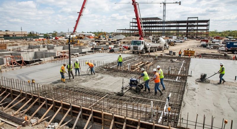 Commercial Slab Construction in Springfield, TN