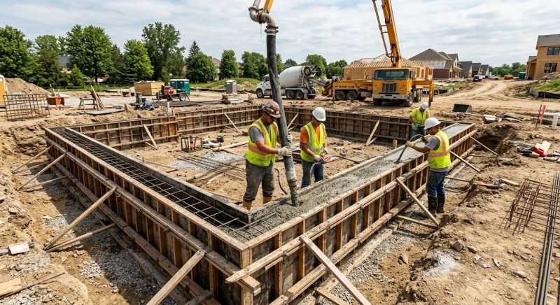 Foundation Wall Pouring in Mount Juliet, TN