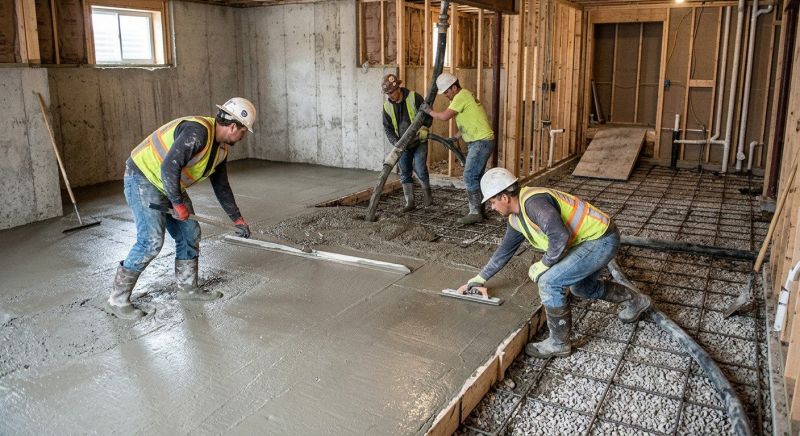 Basement Concrete Installation in Franklin, KY